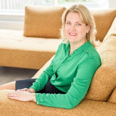 Groene Blouse Liggend